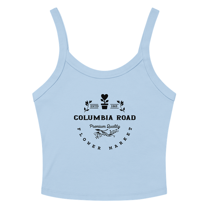 Columbia Road Market Women's Ribbed Tank Top (Blue) product image (2)
