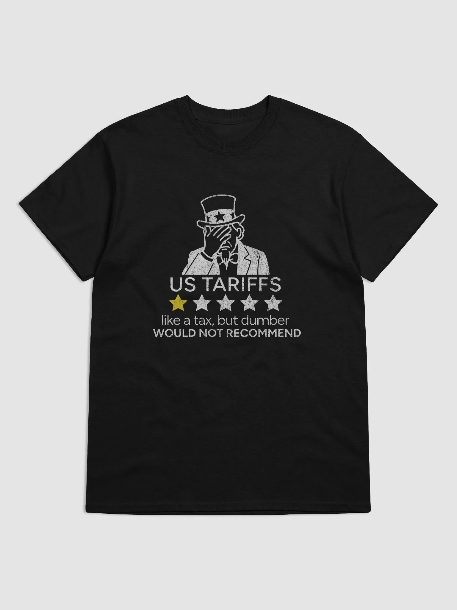 US Tariffs One-Star Review Tshirt product image (2)