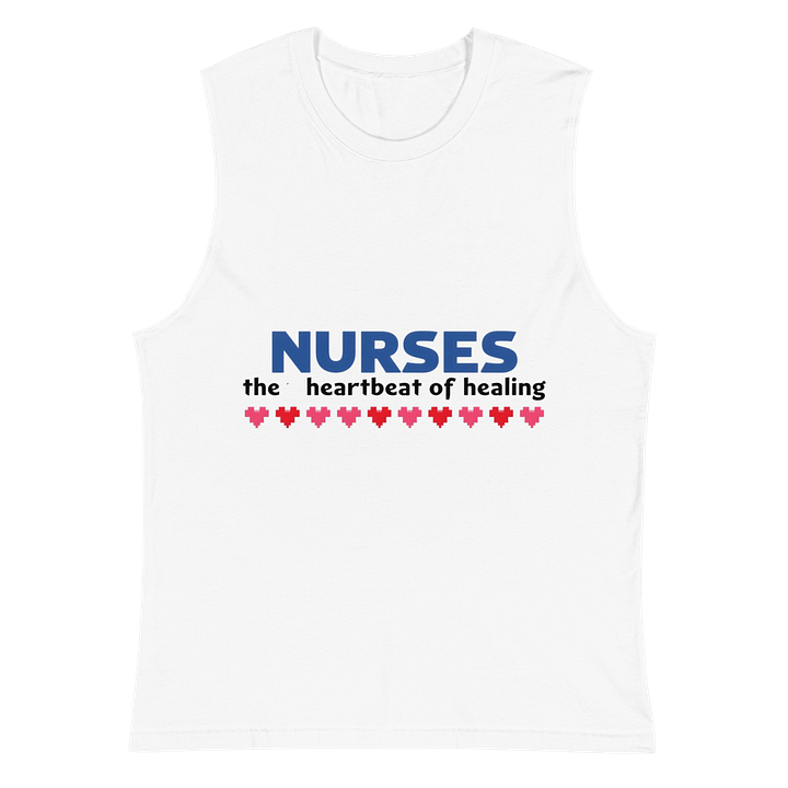 Heartbeat of Healing Nurses Muscle Tank product image (2)