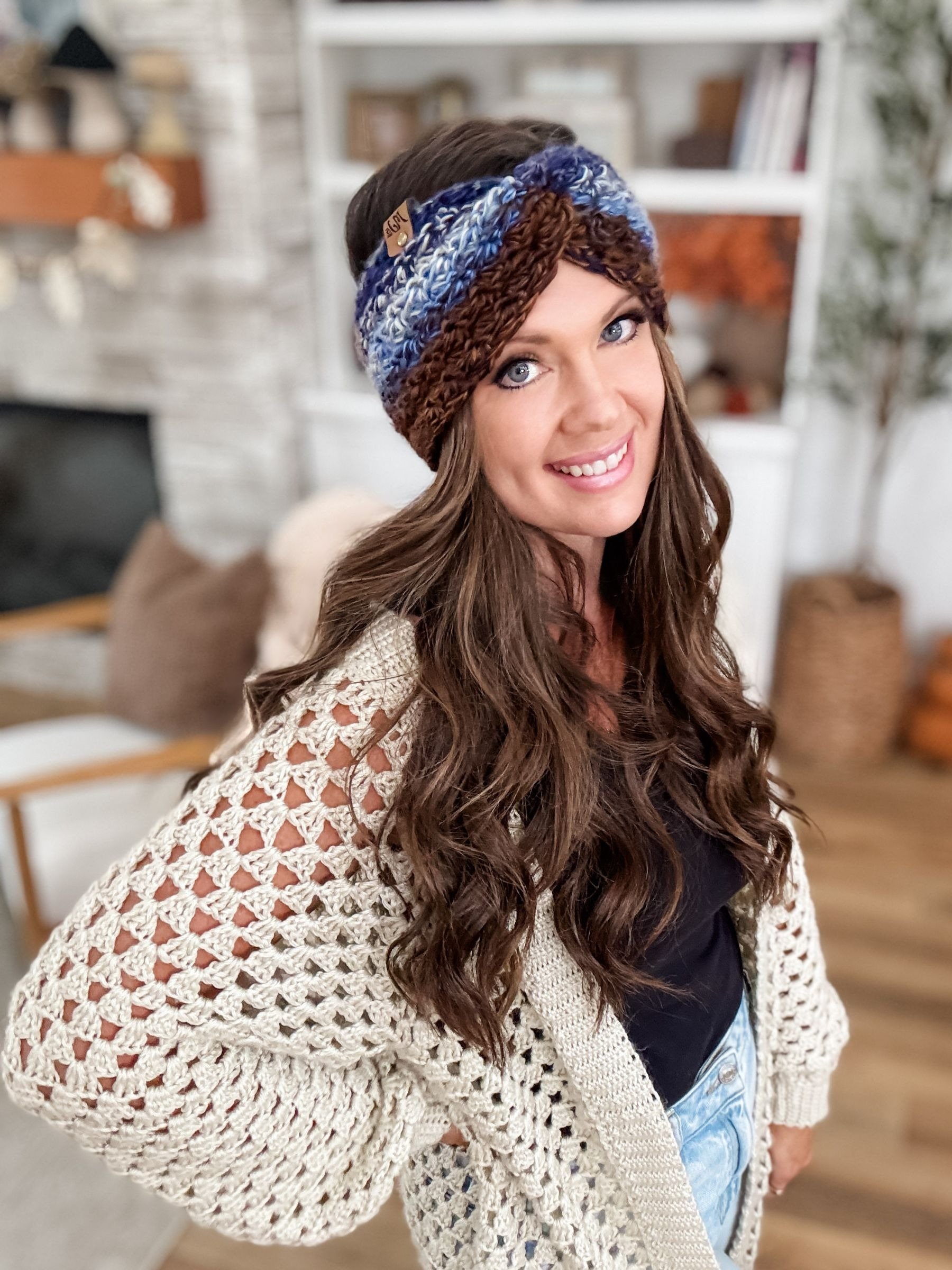 Chunky Suzette Ear Warmer Crochet Pattern product image (9)