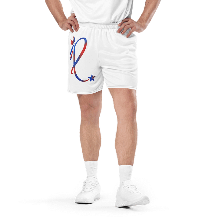 Patriotic Performance Mesh Shorts - White product image (1)