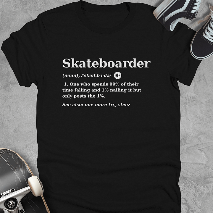Skateboarder definition, Funny Youth Skate T-Shirt, Unisex product image (1)