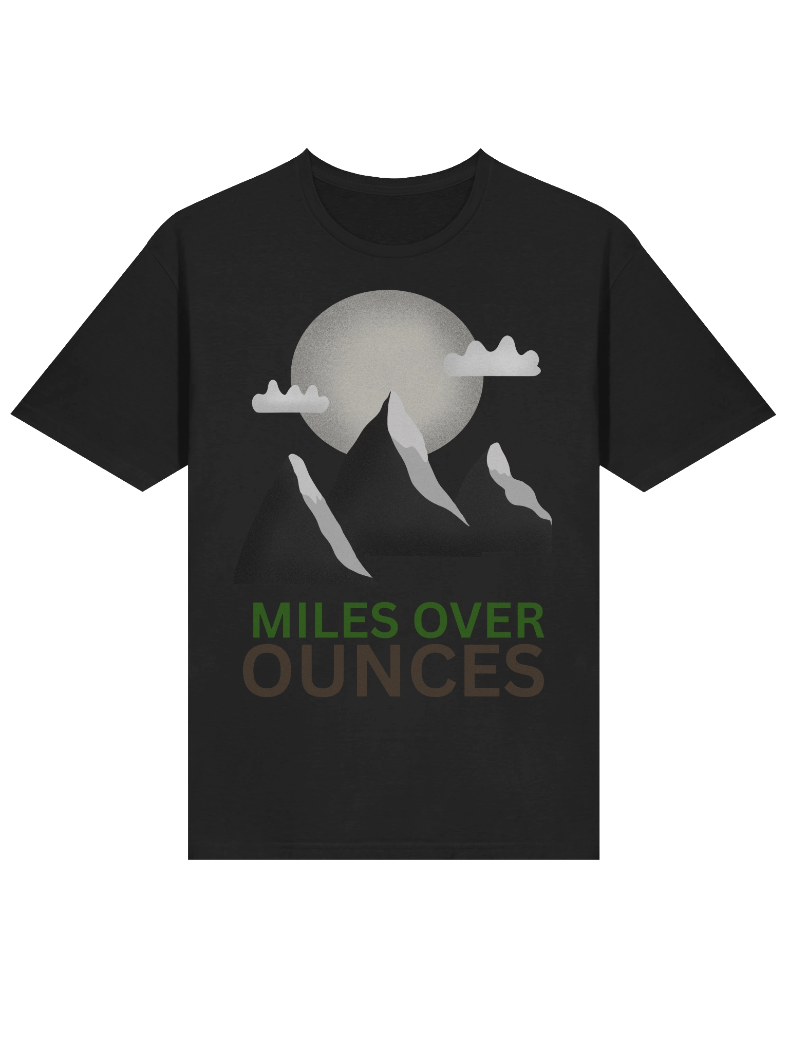 MILES OVER OUNCES Ultralight Backpacking T-Shirt product image (21)