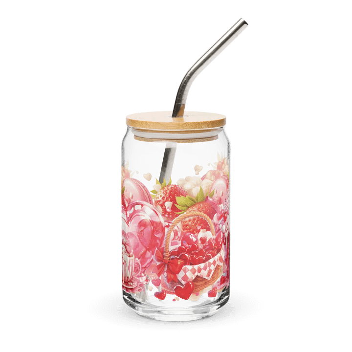 Valentine Sweet Treat Delights Glass Can Sipper product image (1)