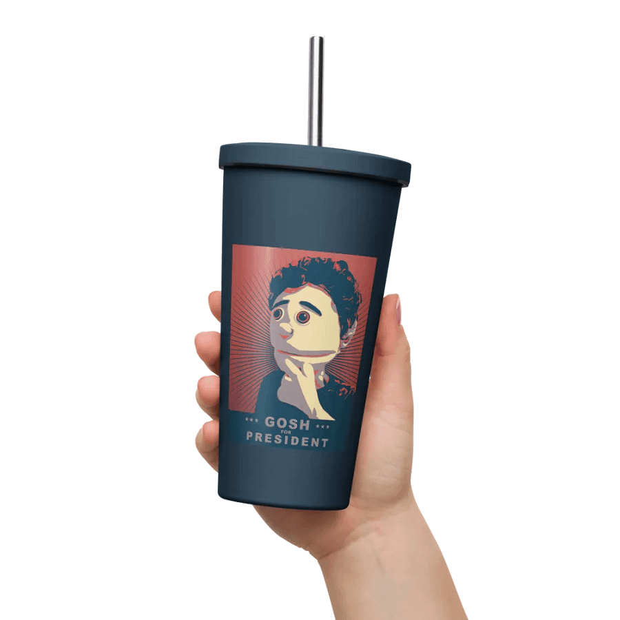 Gosh For President Insulated Tumbler With a Straw product image (11)