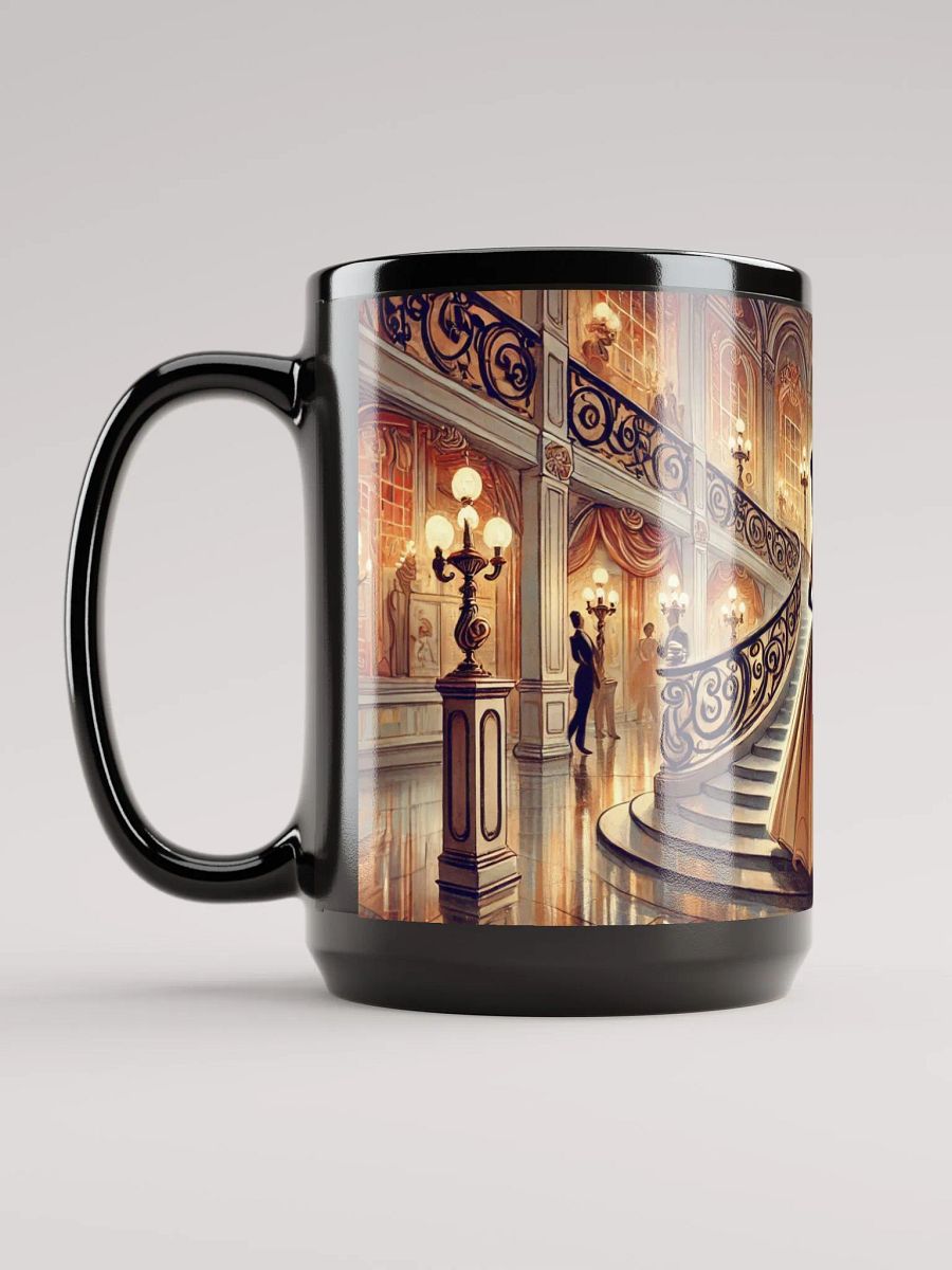 Opera Night Mug - 15 oz Glossy Black Coffee Cup product image (6)