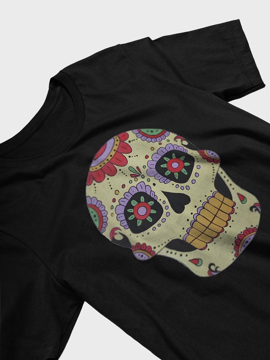Calavera Sugar Skull (art by Dina R.) - acrylic painting picture - T-Shirt product image (3)
