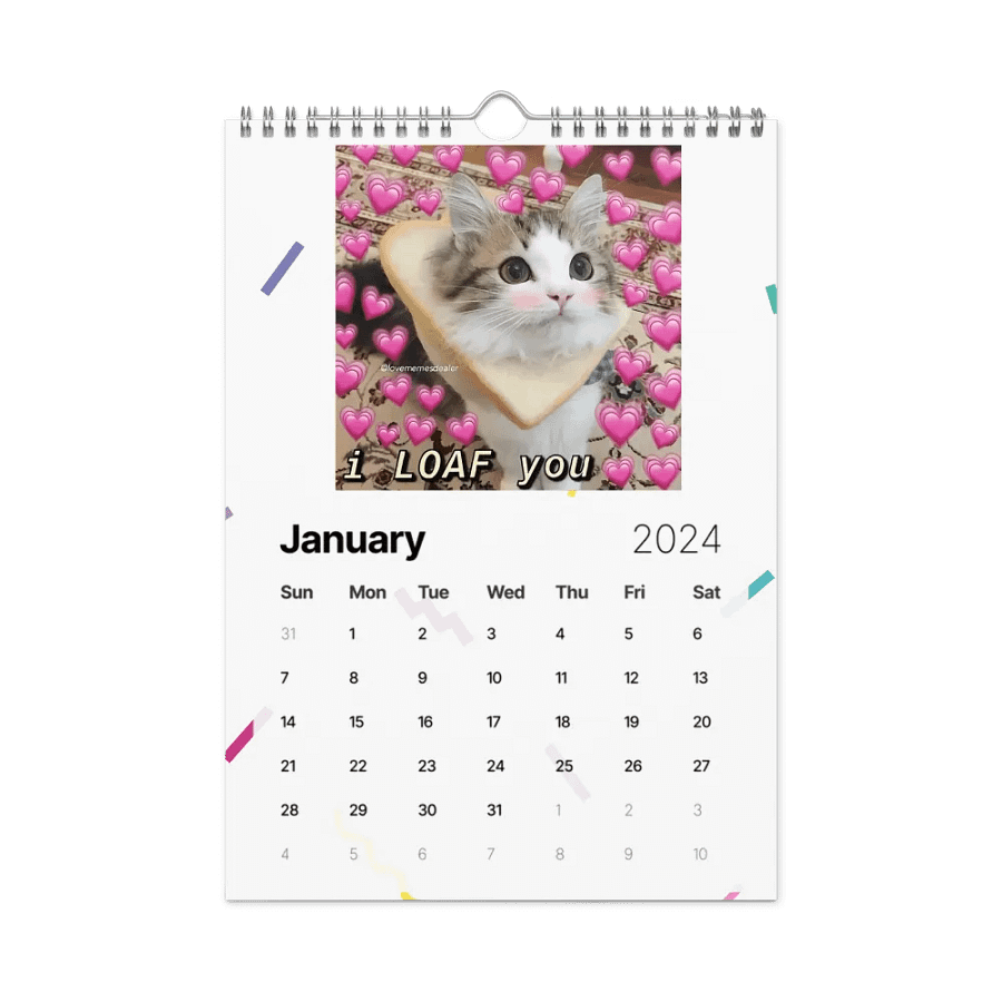 Wall Calendar (2024): Meme Cats product image (8)