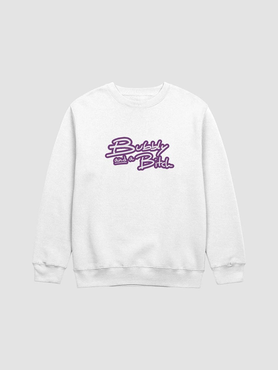 Bubbly and a B*tch (lined design, #763D7D) printed crewneck product image (25)