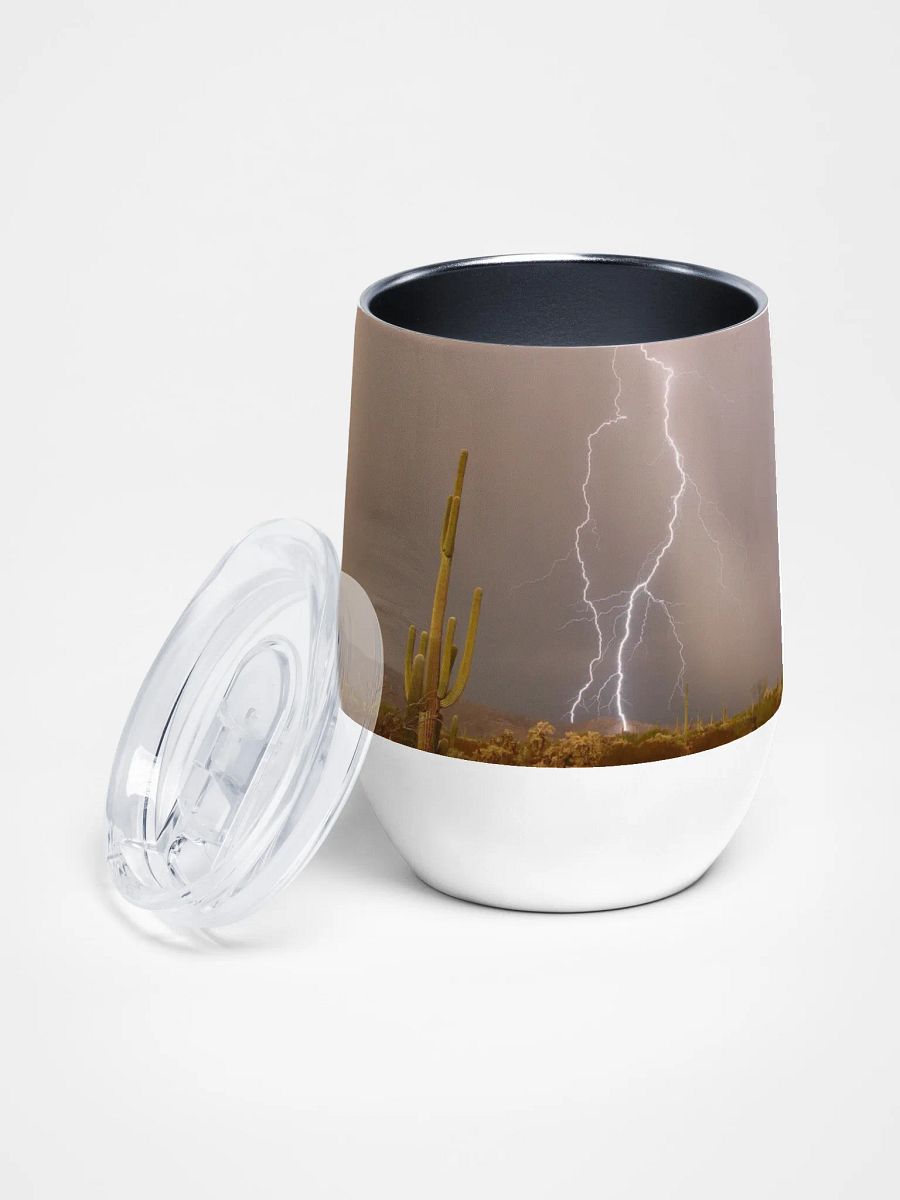 Saguaro and Lightning Wine Tumbler product image (3)