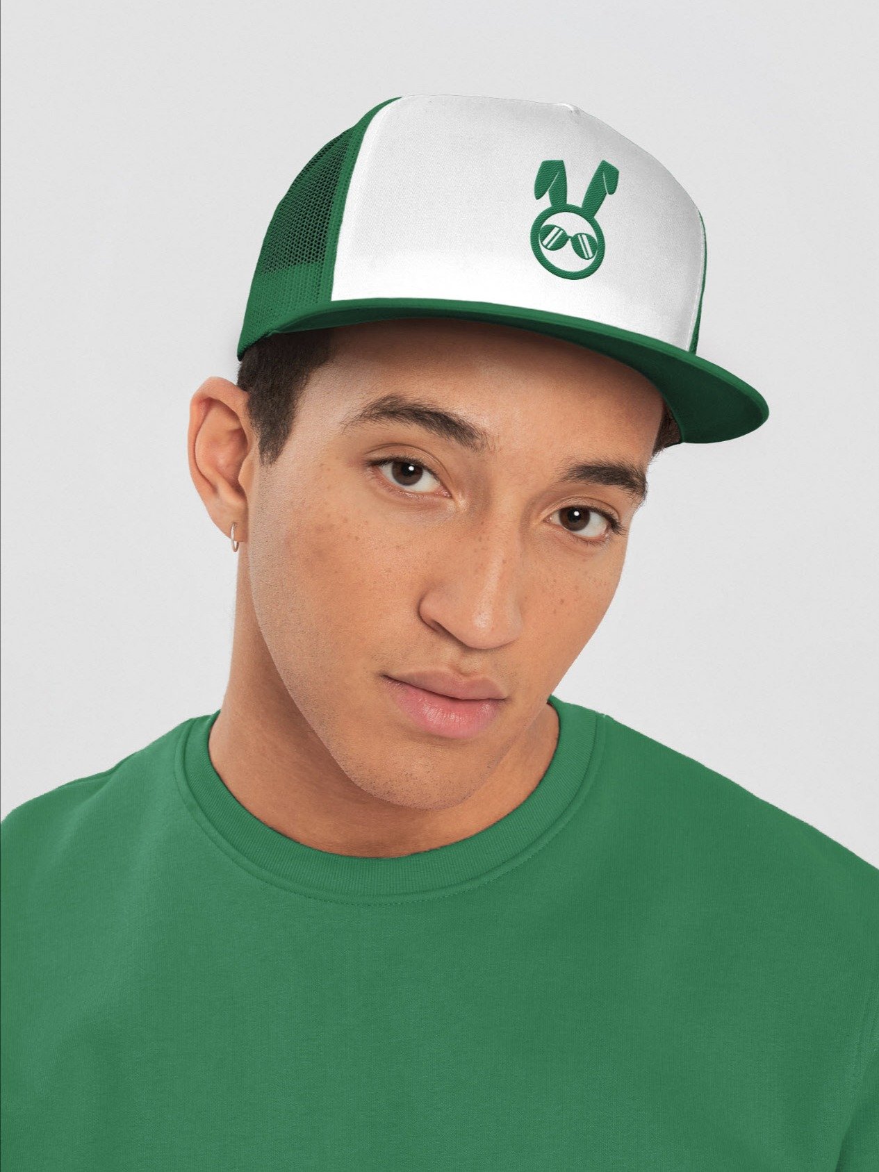 U Flex Green Logo Yupoong Trucker Hat product image (1)