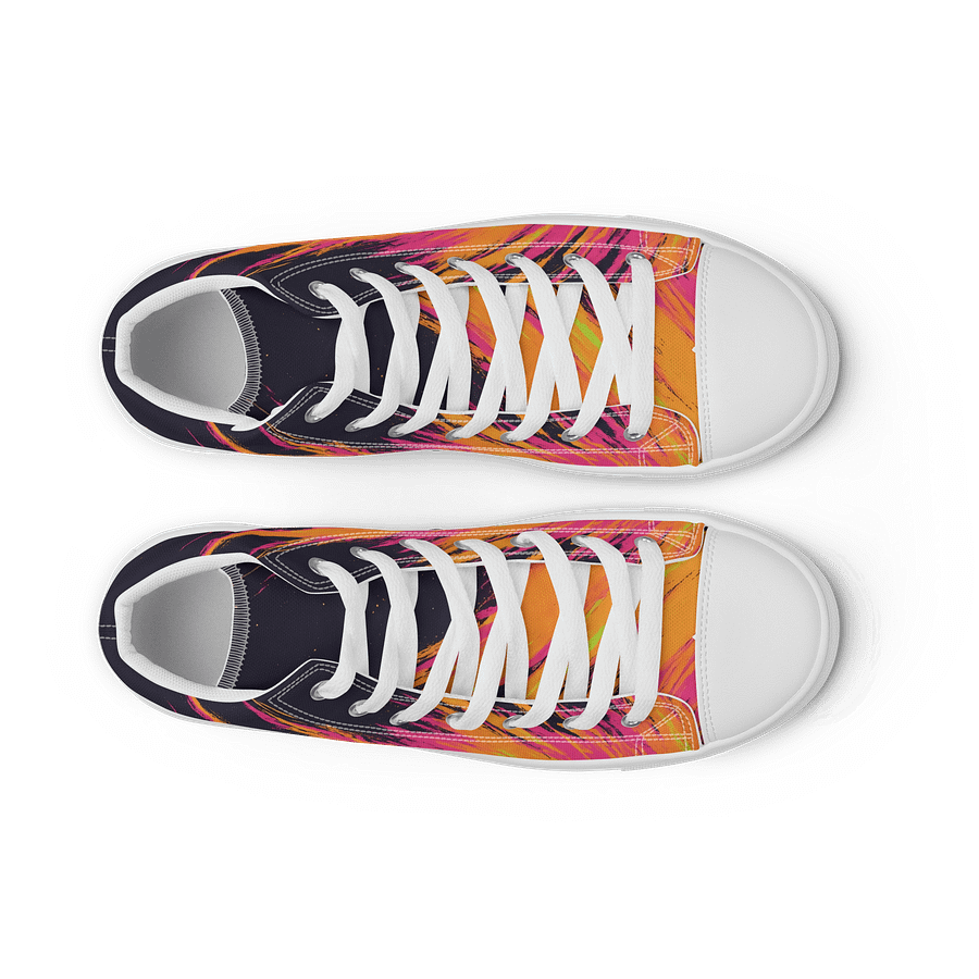 Fiery Burst Canvas High Tops product image (9)