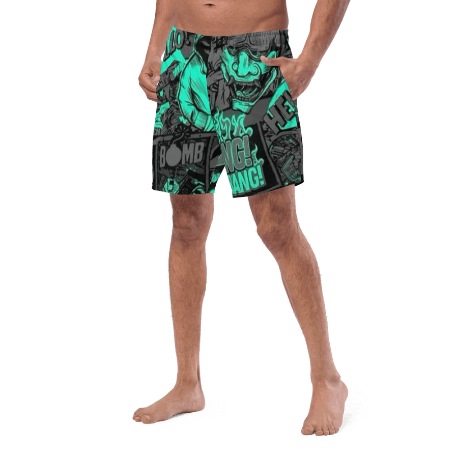 Comic Chaos Men's Swim Trunks product image (7)