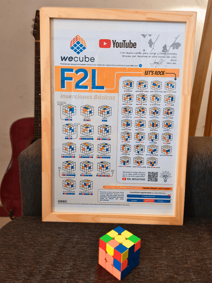 PÓSTER PDF IMPRIMIBLE "F2L COMPLETO WeCube 2025" product image (1)