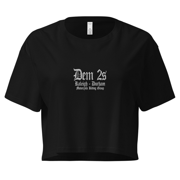 DEM 2S | GOTHIC CROPTOP | WOMENS | EMBROIDERED FRONT product image (2)