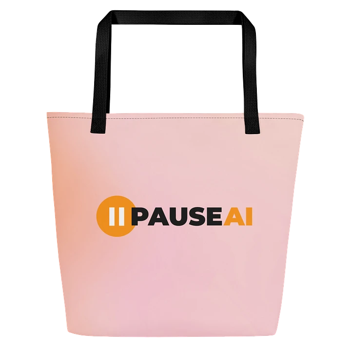Large Tote Bag (Pink/Orange Gradient) product image (1)