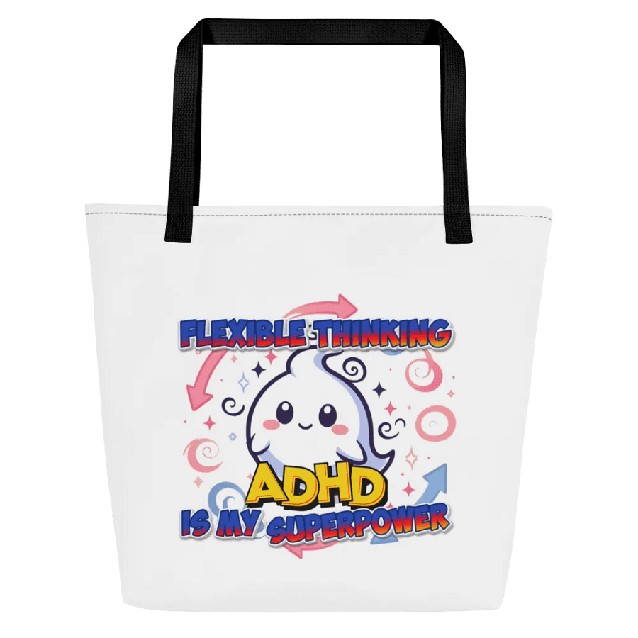 ADHD Flexible Thinking Large Tote Bag w/ Pocket product image (1)