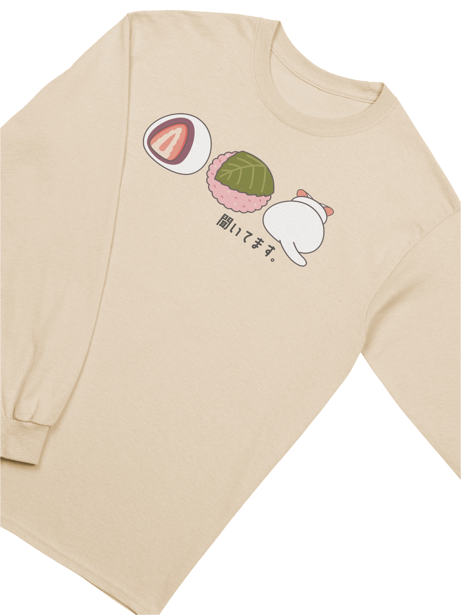 Daifuku Mochi Cat - Unisex Adult Long Sleeve T-shirt product image (3)