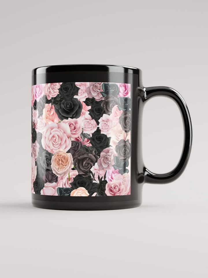 black and pink rose mug product image (2)