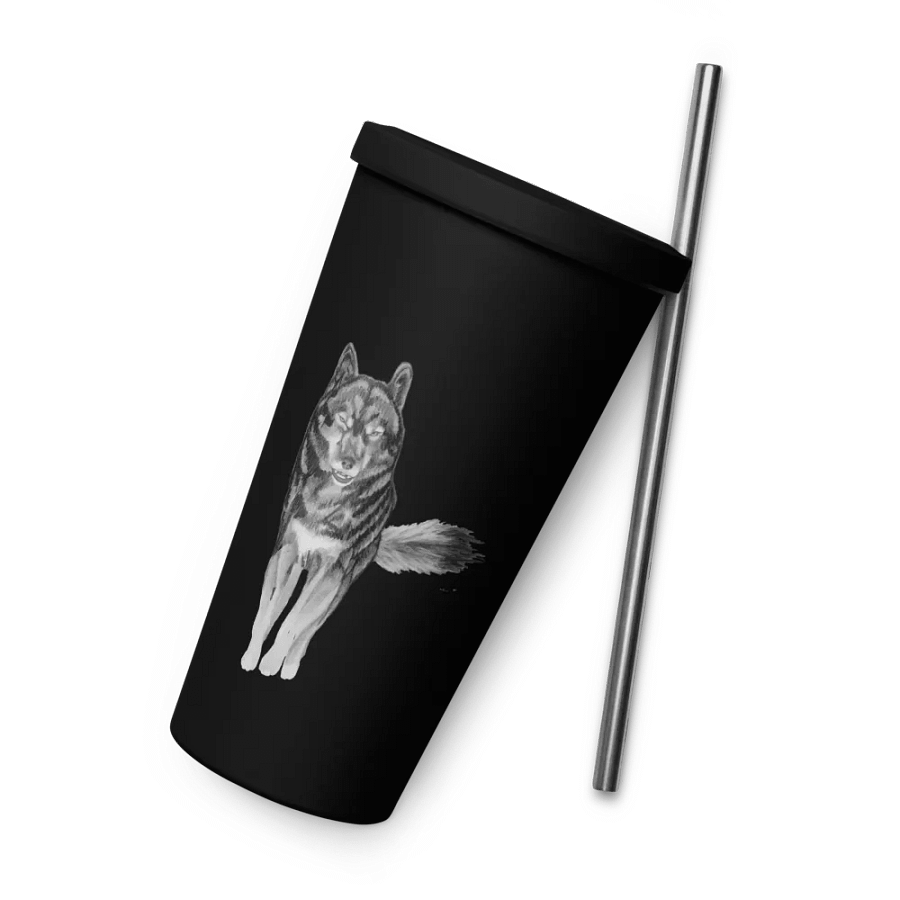 Wolf Drawing Straw Cup product image (9)