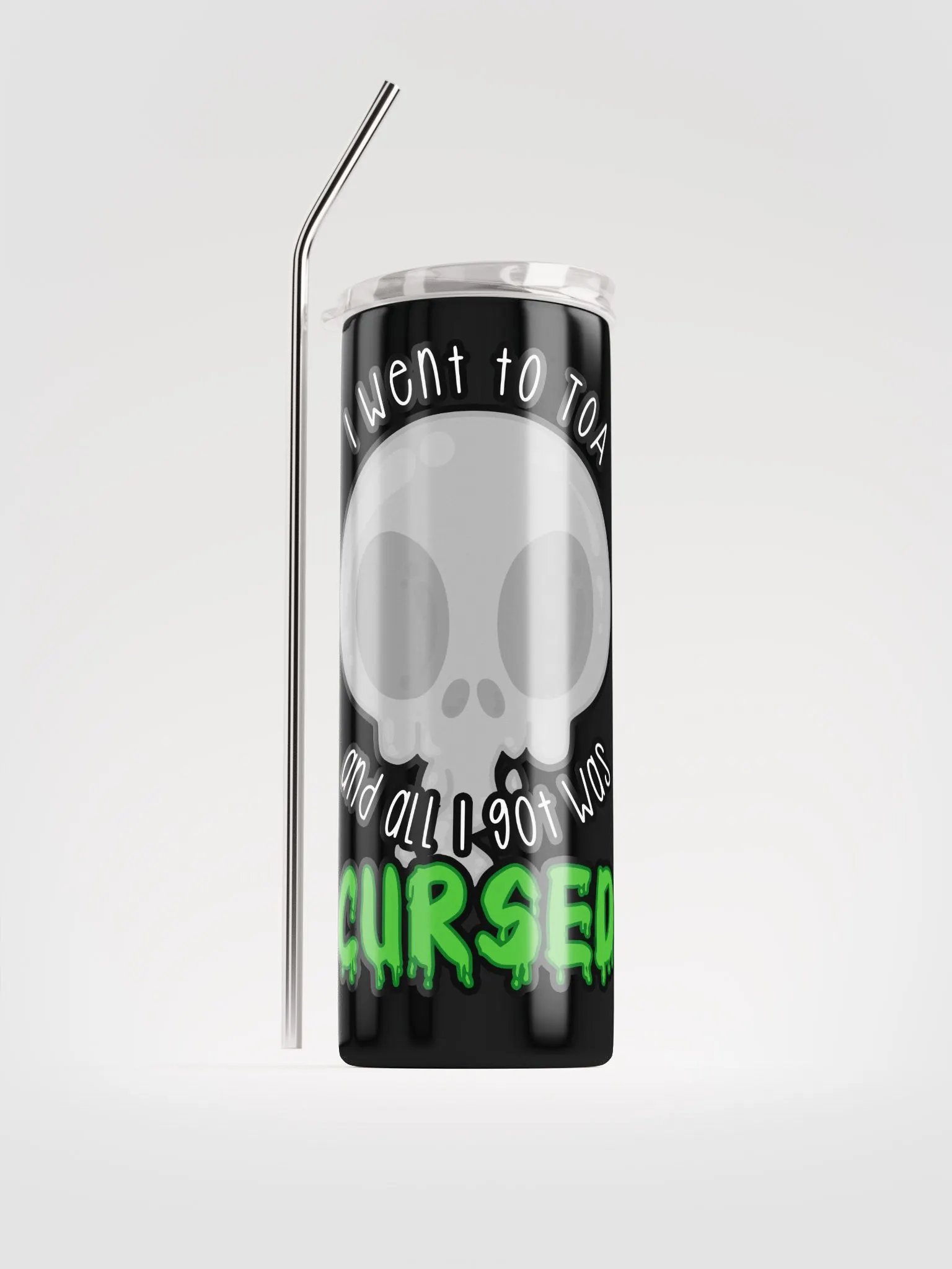 All I Got Was Cursed - Priest - Tumbler w/Straw product image (1)
