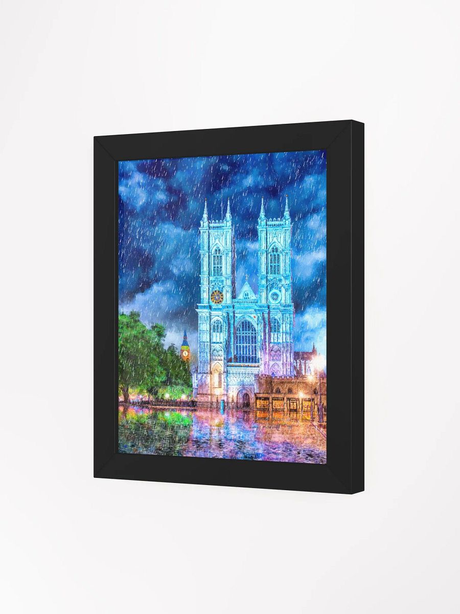 Westminster Abbey In The Rain Framed Poster product image (48)