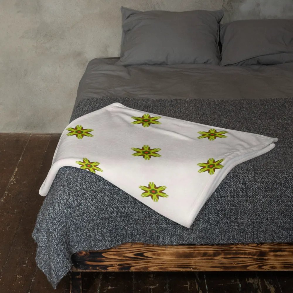 Star Flower Seamless Patterned Throw Blanket product image (11)