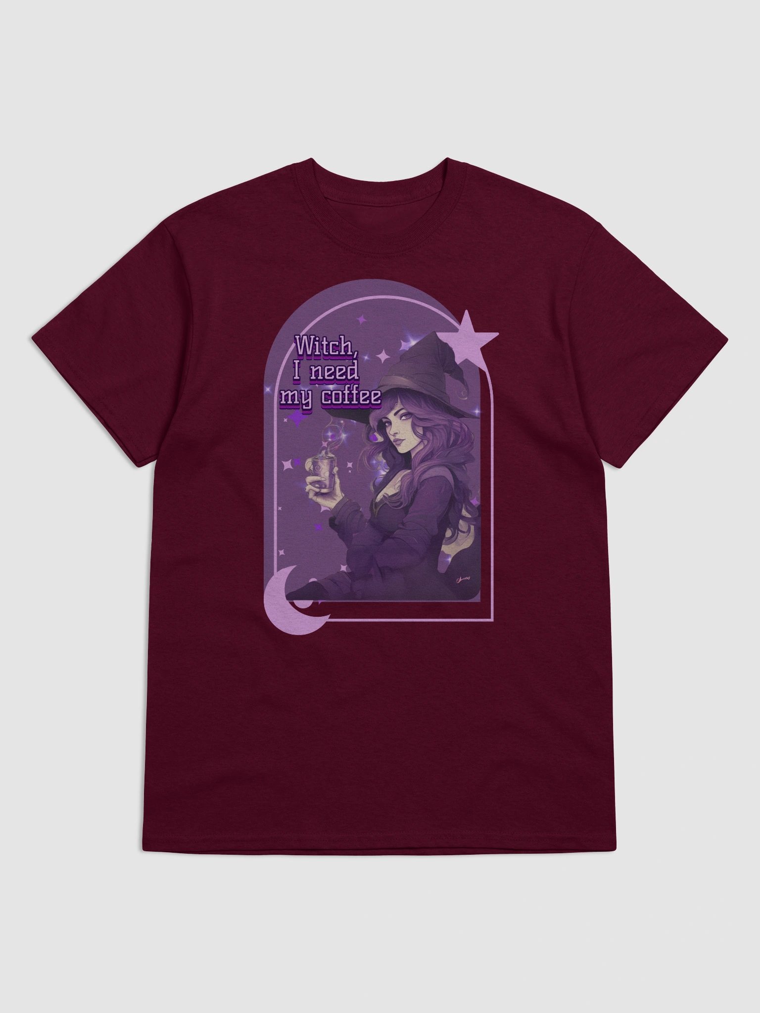 Mystical Witch's Coffee heavy weight Tee product image (51)