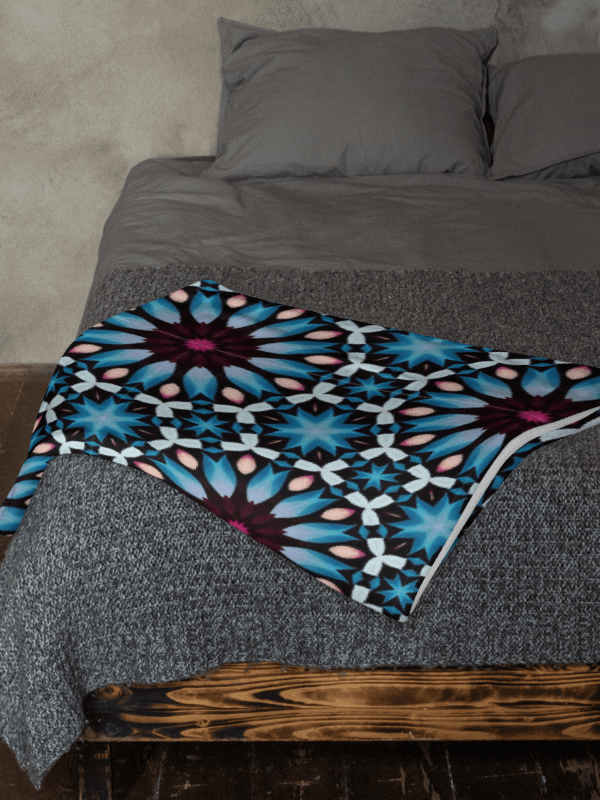 Kaleidoscope Blues Throw Blanket product image (2)