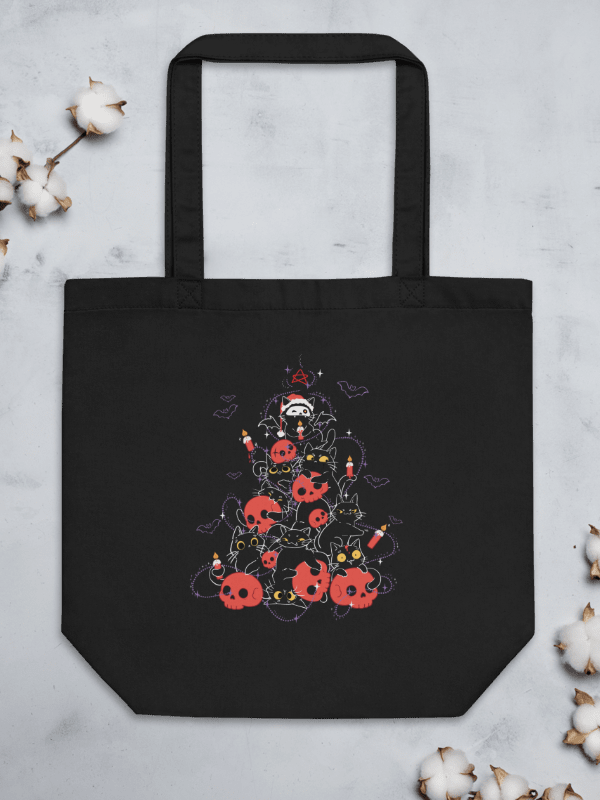 Gothic Christams cat tree - Eco-Friendly Tote Bag product image (1)