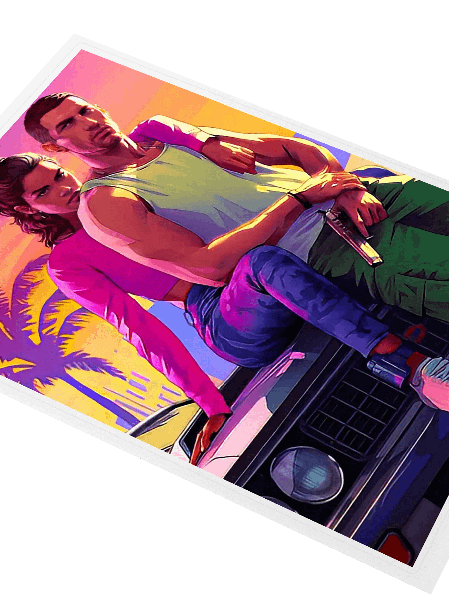 Vibrant GTA VI Sticker Sheet product image (2)
