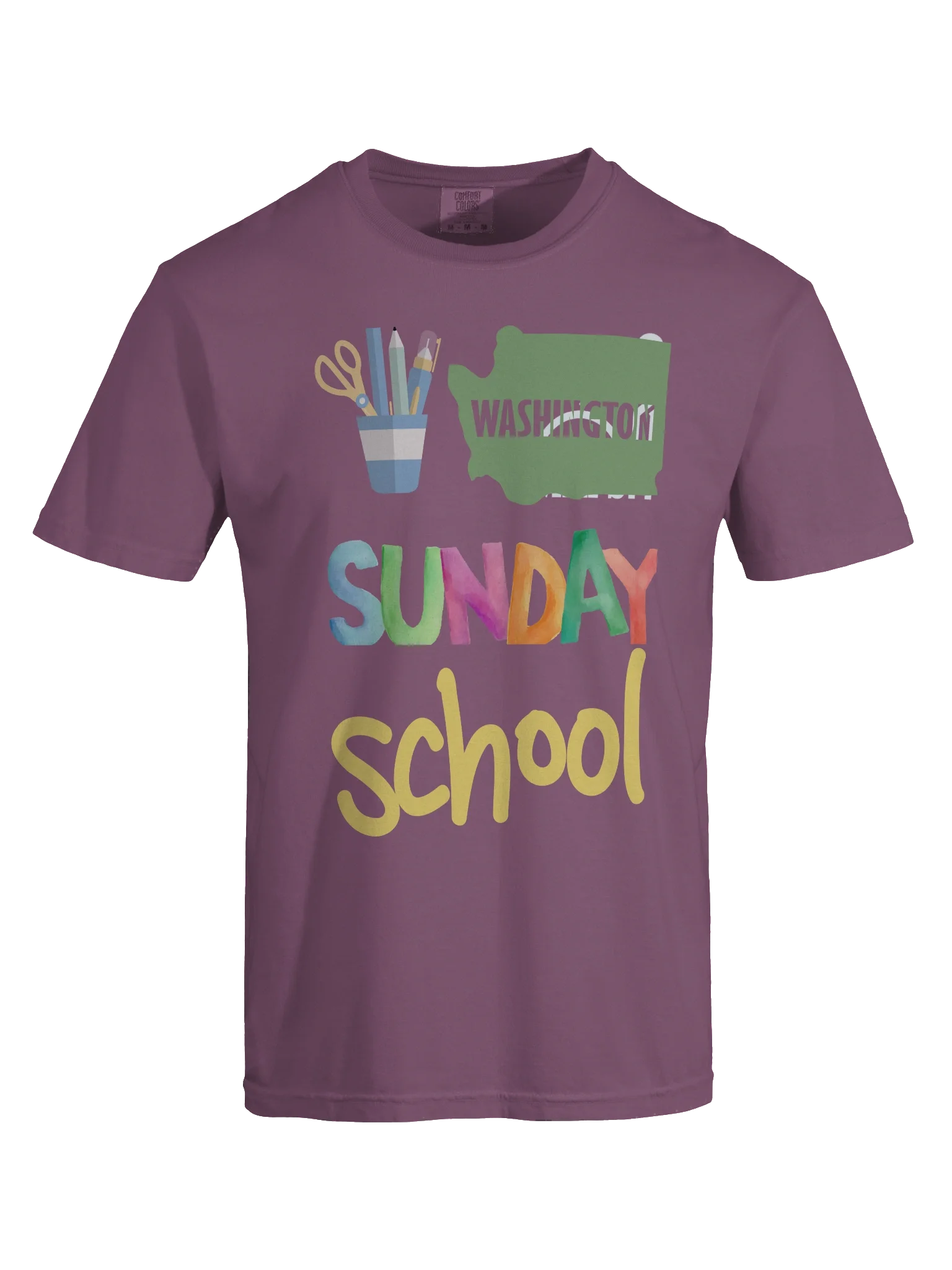 WASHINGTON Sunday School Comfort Colors Tee product image (7)