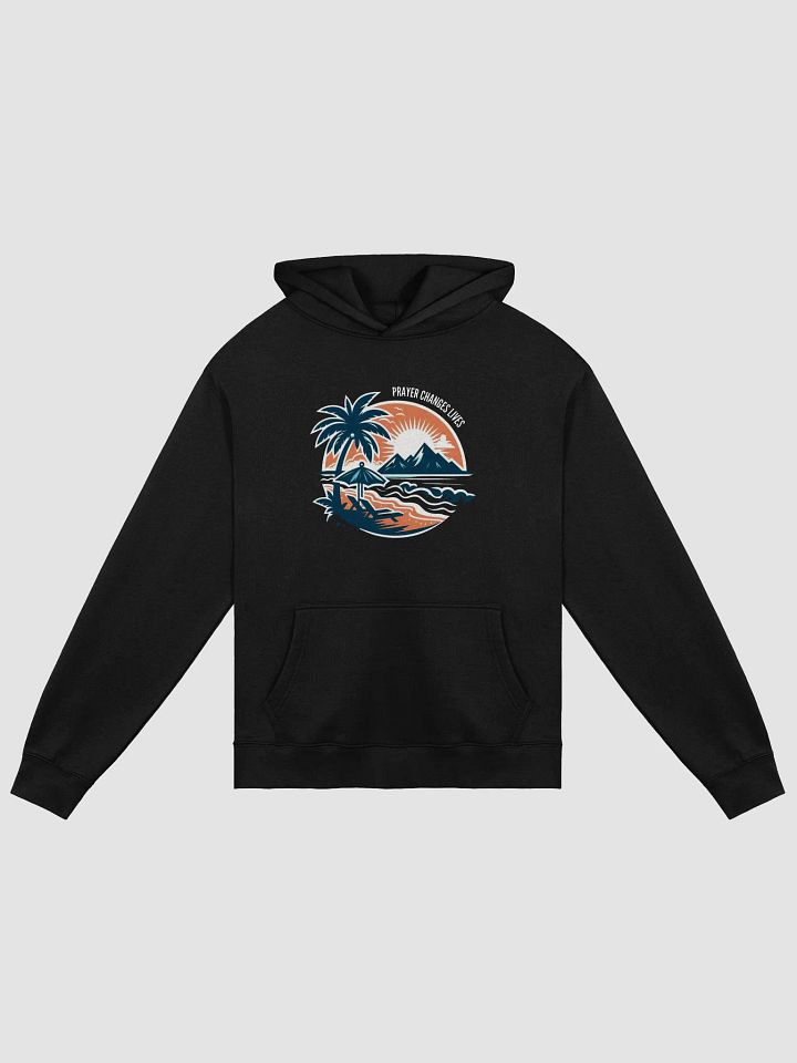 Tropical Sunset Oversized Hoodie | AI Design Faith brings meaning product image (2)
