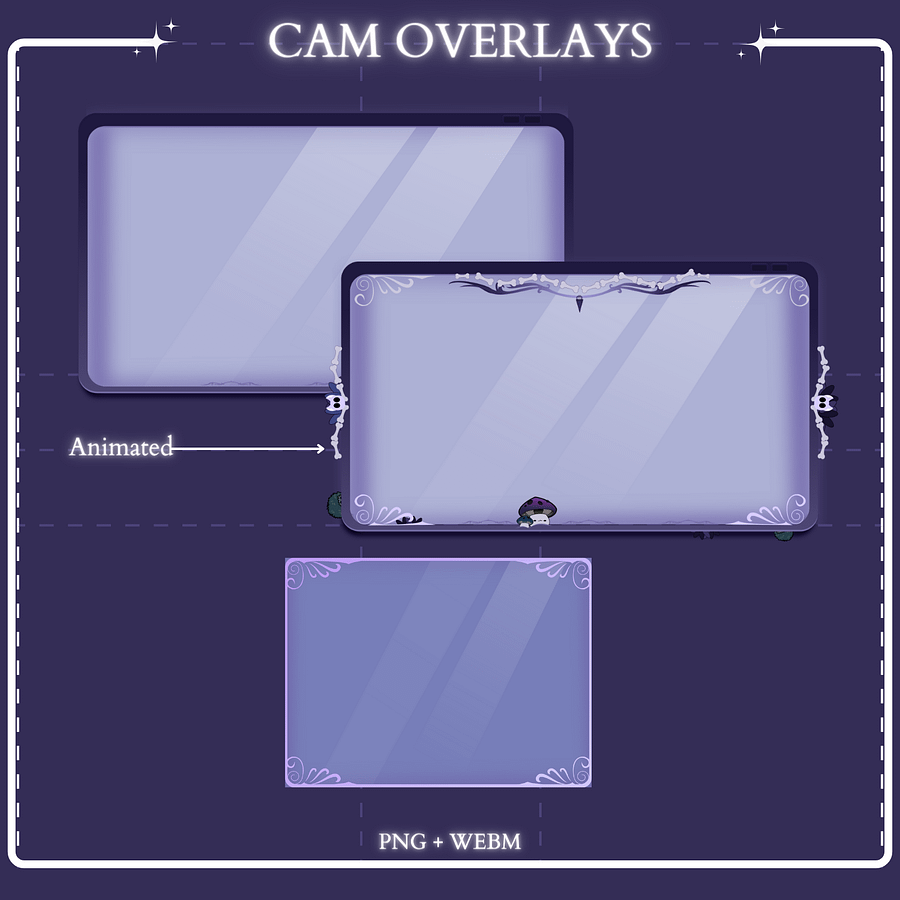 ANIMATED Twitch Stream Package Overlay, Magic stream overlay, Dark magical overlay, Halloween Spooky, Vivid Gothic Black Cat, Spooky Book product image (6)