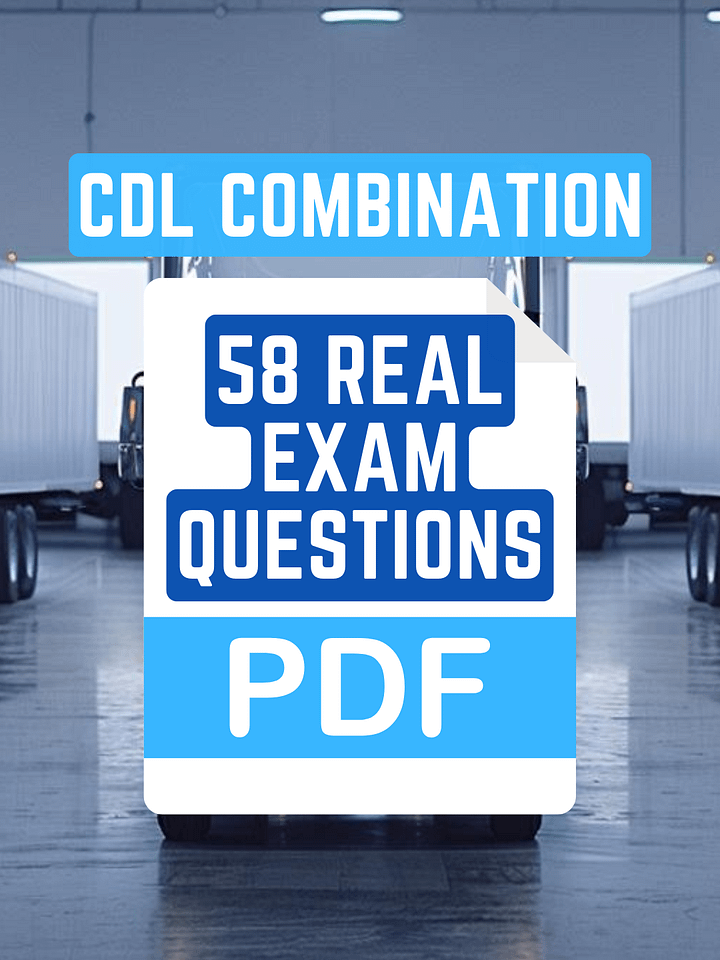 CDL Combination Practice Test (PDF file) product image (1)