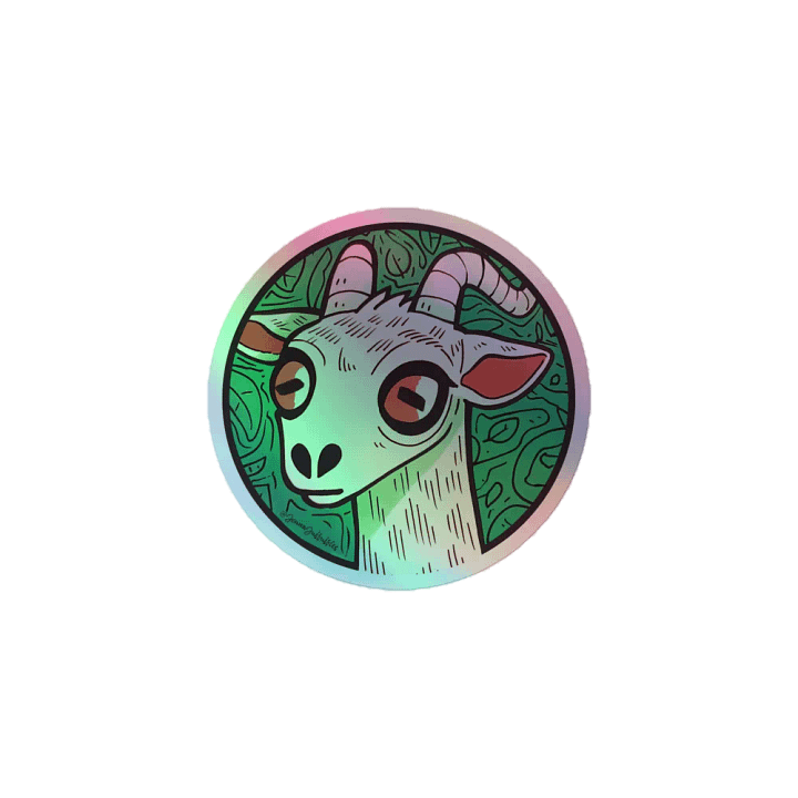 GOAT | 3D Holographic Kiss-Cut Sticker product image (2)