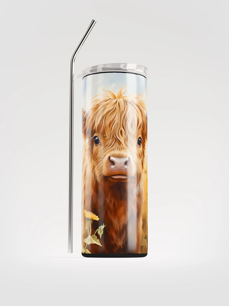 Highland Calf and Sunflowers Tumbler product image (4)