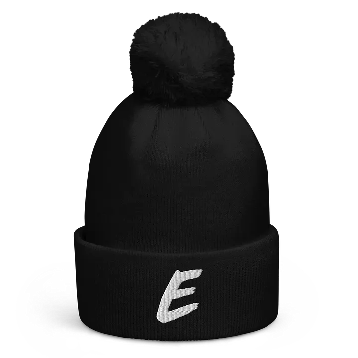 E Bobble Beanie Black product image (1)