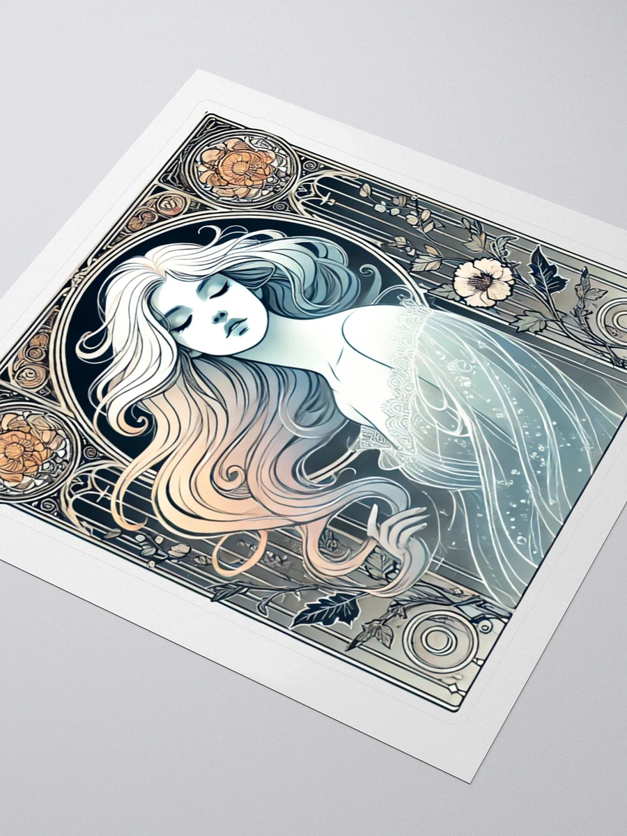 Art Nouveau Ghostly Woman Vinyl Sticker – Ethereal Elegance 🌿👻 product image (7)