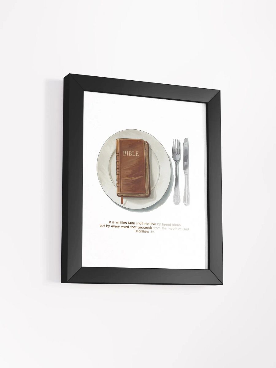 Matthew 4:4 Print with Frame product image (1)