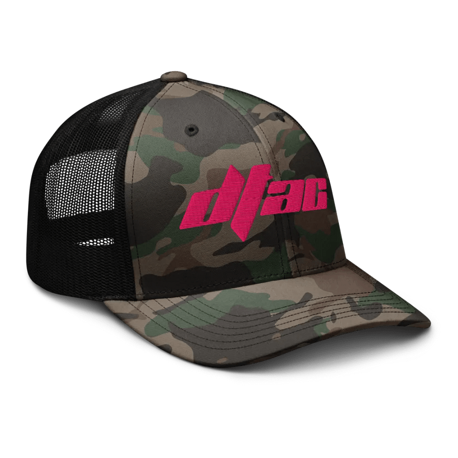 DTAC Pink Stylized Trucker Hat product image (6)