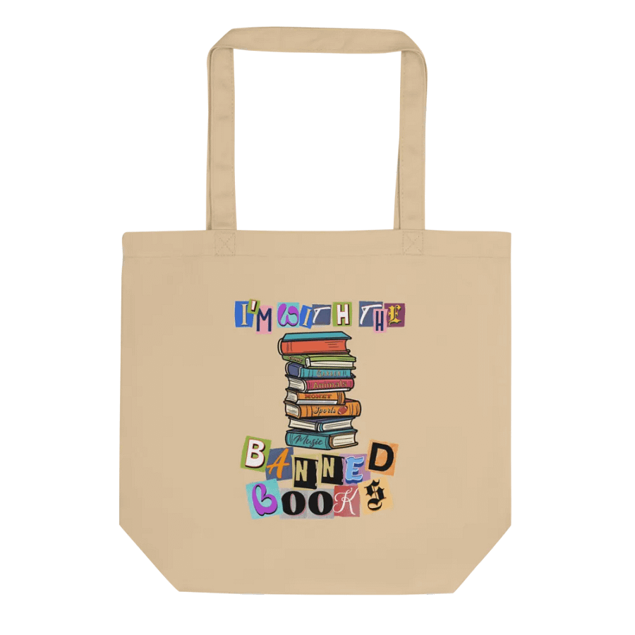 Im With The Banned Books Stacked Tote Bag product image (1)