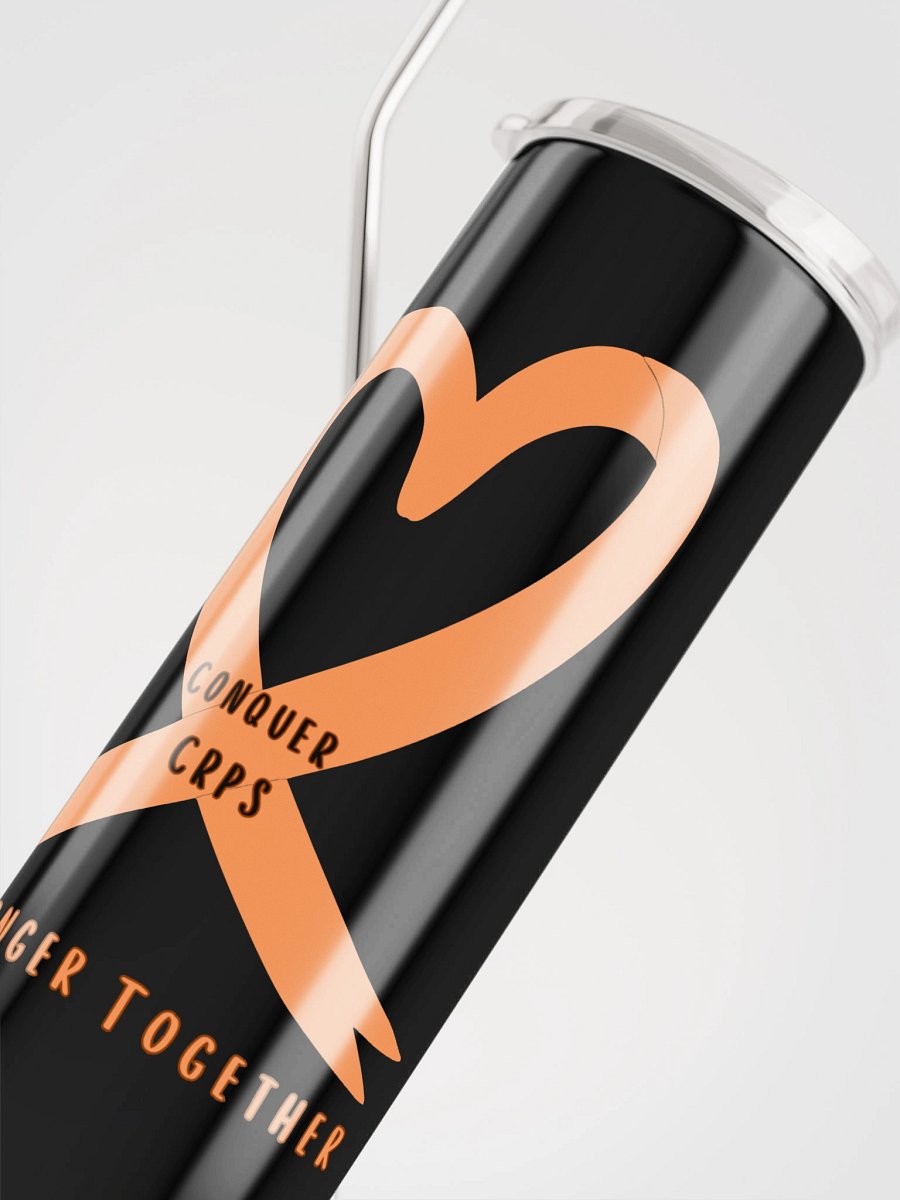 OFFICIAL Conquer CRPS Awareness Ribbon Heart Stainless Steel Tumbler product image (4)