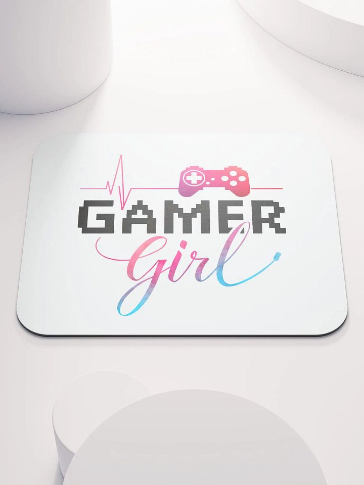 Heartbeat Gamer Girl Mouse Pad product image (1)