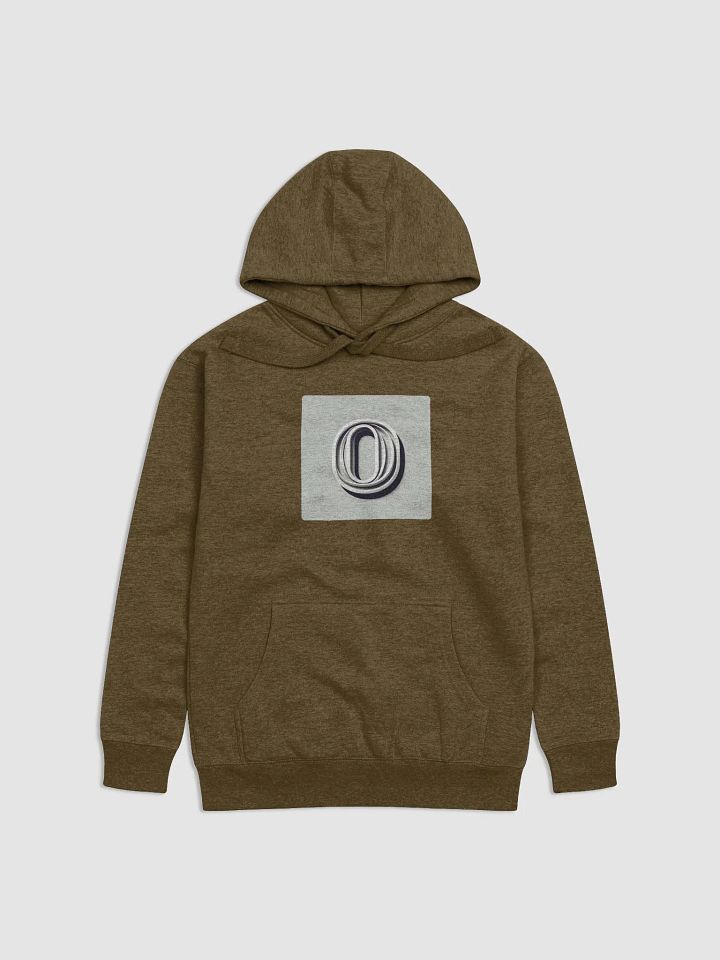 3D Number Zero Unisex Premium Hoodie | AI Design initial O product image (1)