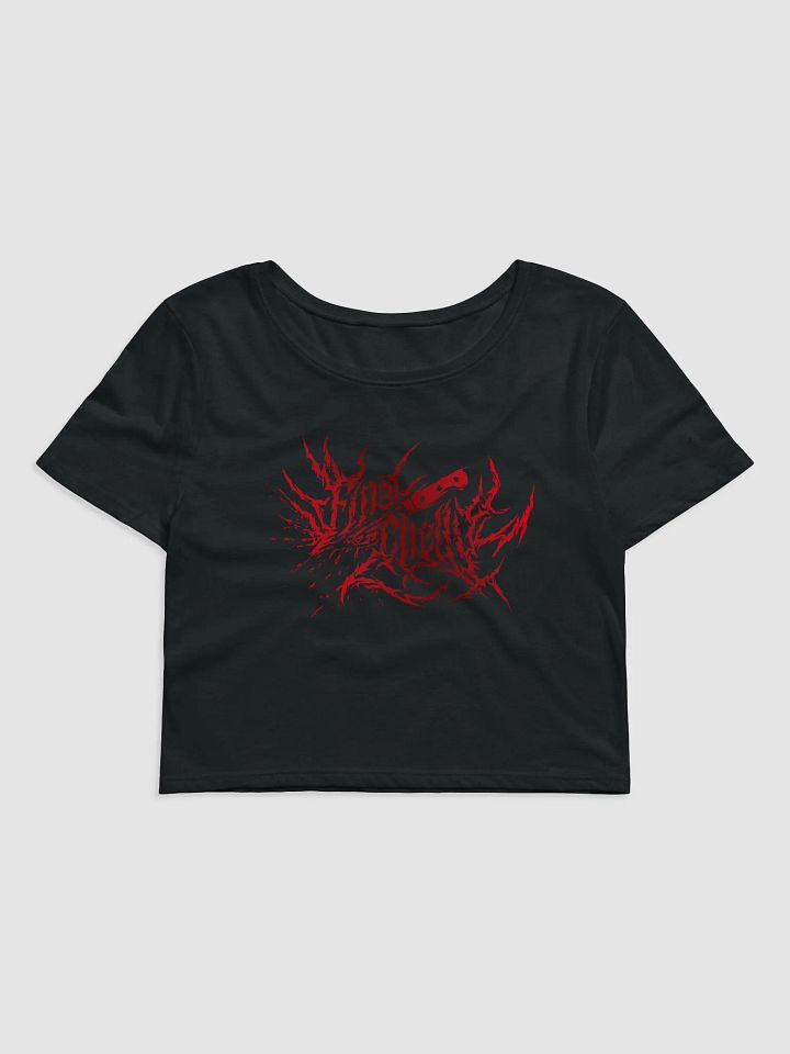 Keep It Metal Red Logo Womens Printed Crop Top product image (1)