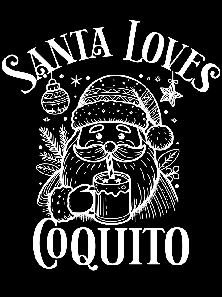 Santa Loves Coquito Camiseta Unisex product image (1)