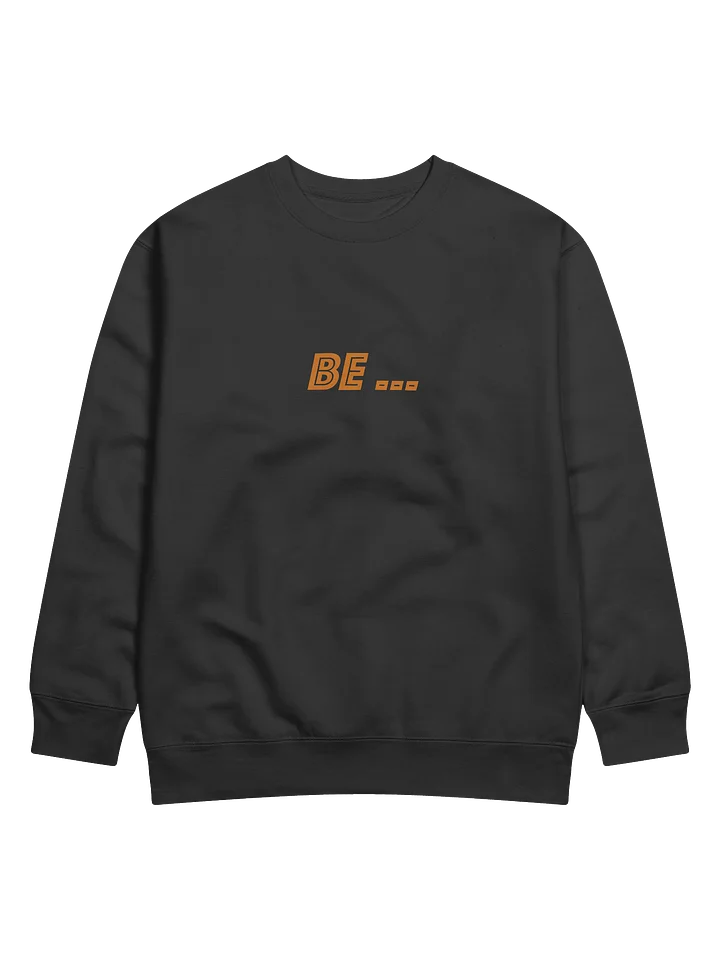 Bold Orange Letter Printed Premium Sweatshirt product image (1)