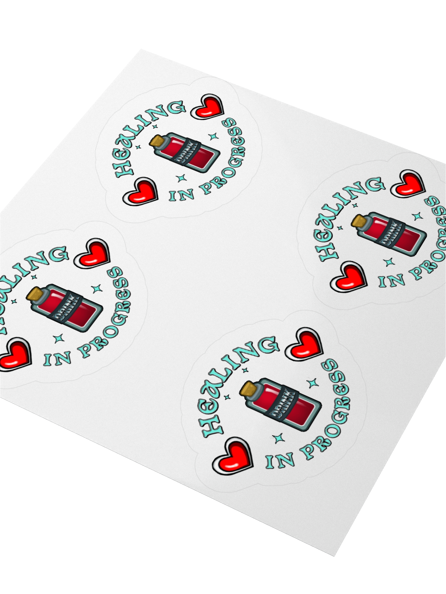 Healing In Progress Kiss Cut Stickers (Set of 4) product image (3)