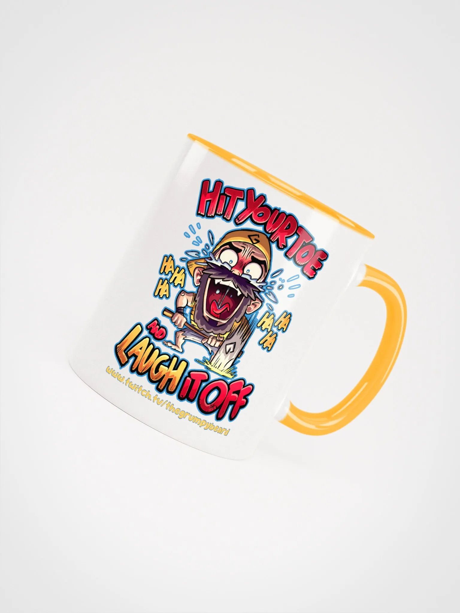 Hit your toe & laugh it off - Ceramic Mug with Color Inside product image (39)
